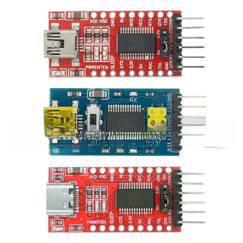 Module adaptateur série FT232RL FTDI USB 3.3V 5.5V vers TTL pour Arduino FT232 Pro Mini USB vers TTL 232