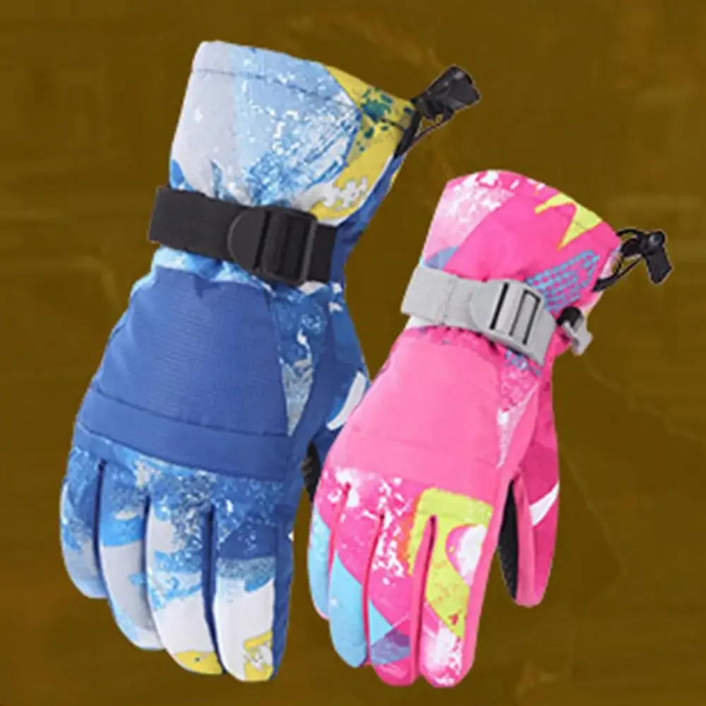 AliExpress Men Women Kids Winter Outdoor Skiing Cycling Snowboarding Waterproof Ski Gloves перчатки зимние guantes перчатки горнолыжные