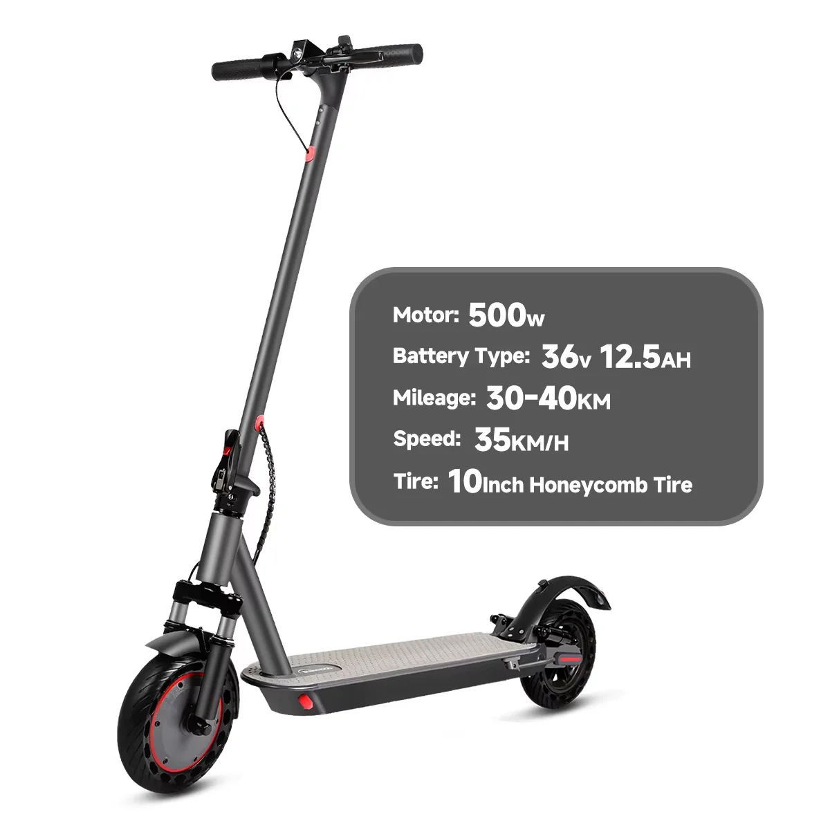 SUNNIGOO 350W Elektrische Scooter voor Volwassenen met APP, 36V 10.4Ah E-scooter, 30km/u, Lichtgewicht, Lange Actieradius 30km, Scooter voor woon-werkverkeer