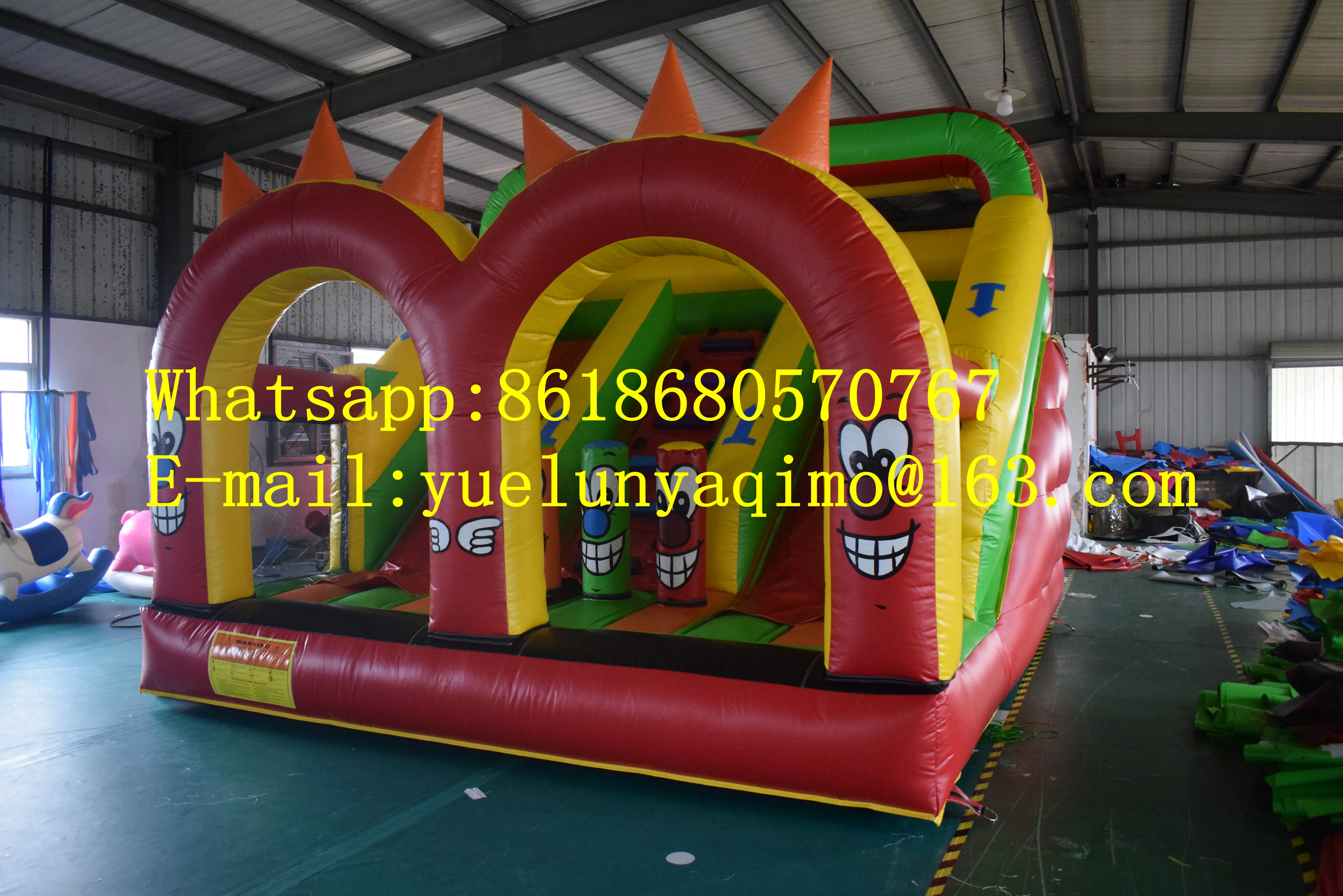 

Commercial large outdoor rear garden children's inflatable slide castle combination