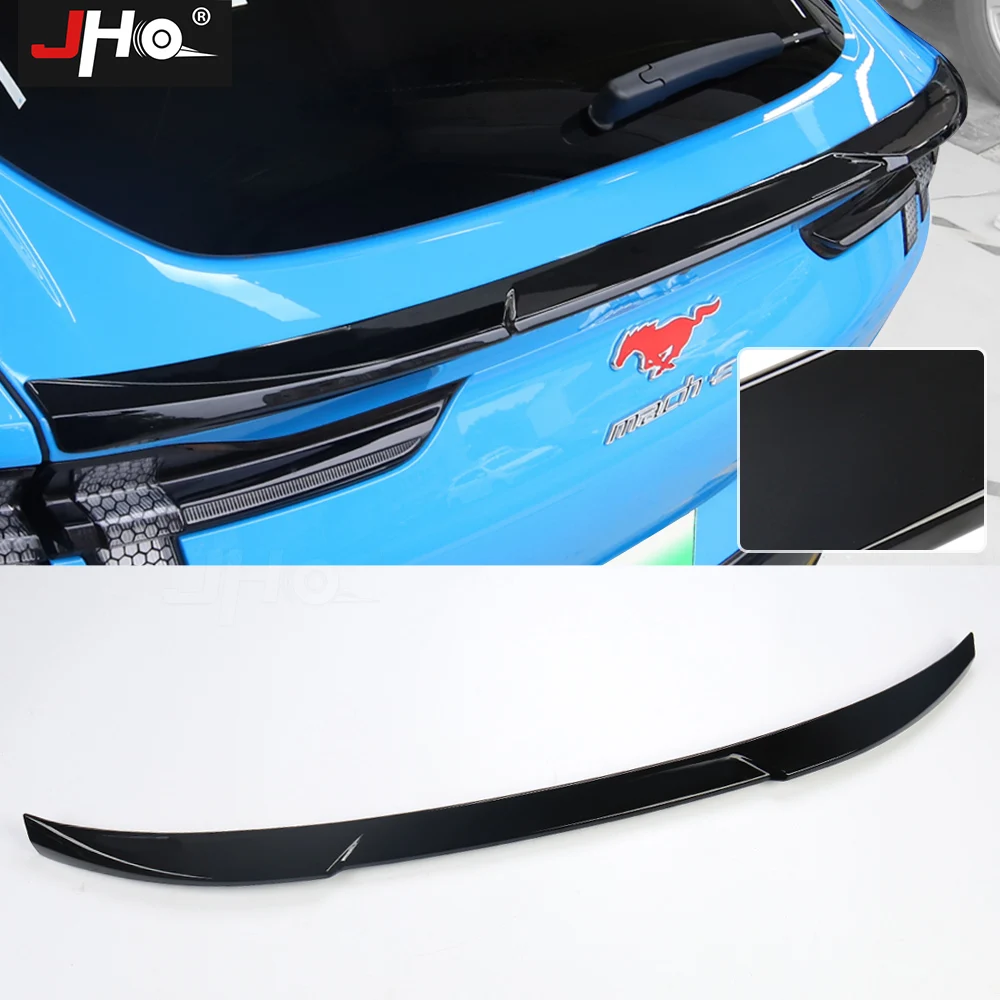 JHO Car Rear Spoiler Wing Glossy Black ABS Racing Sport GT Spoilers Fit For Mustang Mach E 2021 2022 2023 Styling Accessories