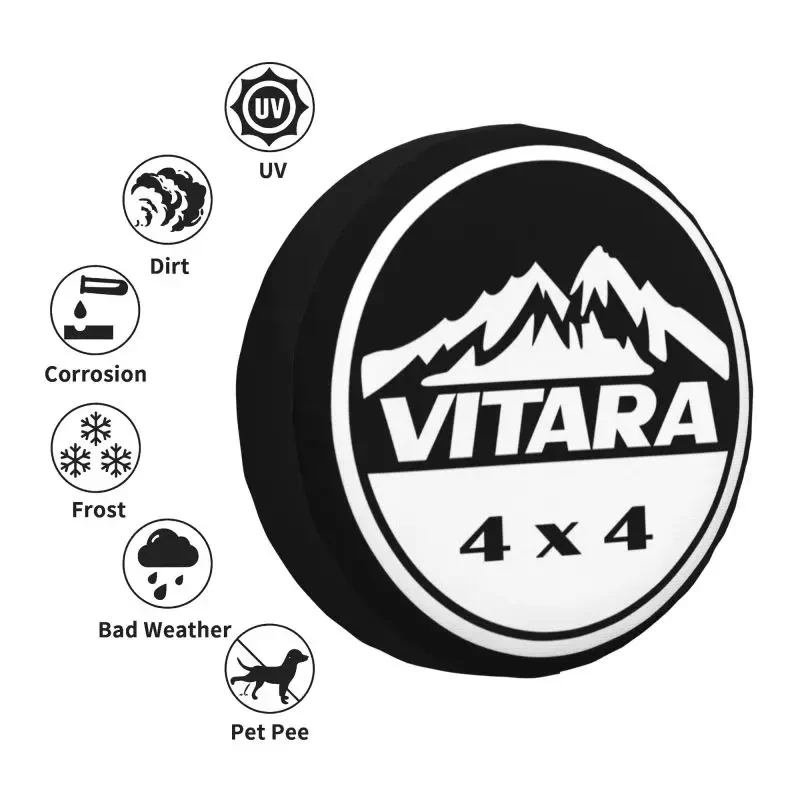 Off Road Spare Tire Cover for Prado Vitara Pajero Jeep 4WD 4x4 Trailer Car Wheel Protector 14\