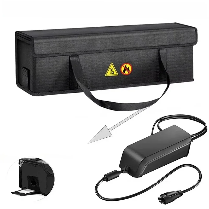 AliExpress NONE Battery Storage Bag for Electric Bicycle Portable Explosion Proof Lipo Bag E-Bike Fire Resistant Battery Charging Protection Bag