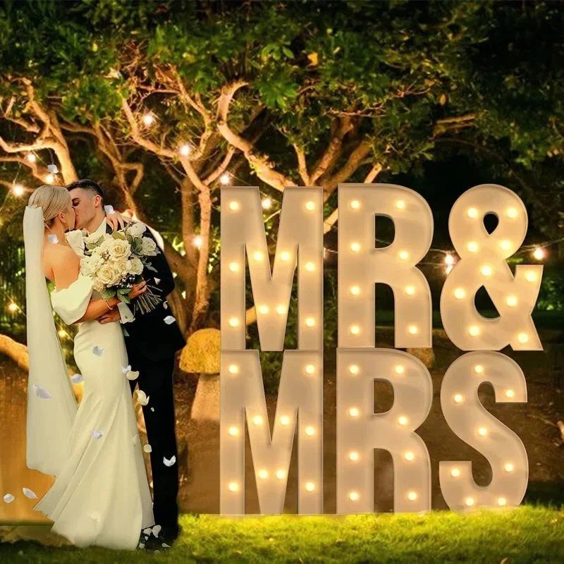120Cm Lettervormige Led Licht Romantische Verrassing Voorstel Bekentenis Scène Decoratie Home Cocktail Party Verjaardagssfeer - afbeelding 2