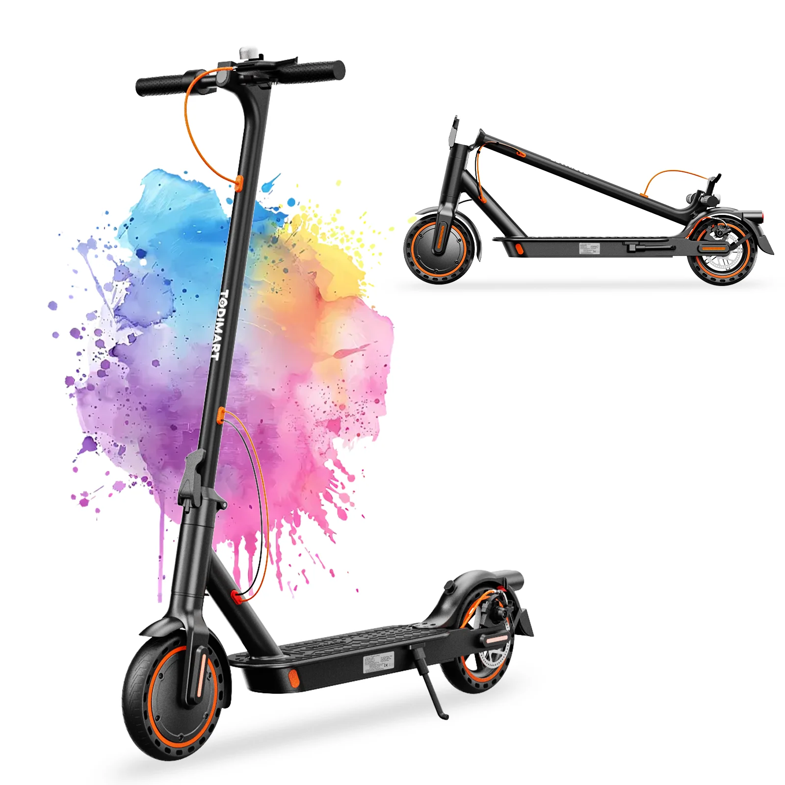 Trottinette électrique T3, moteur puissant 36V 10.4Ah 350W, antivol, autonomie de 20-25 kilomètres, vitesse maximale de 25 km/h