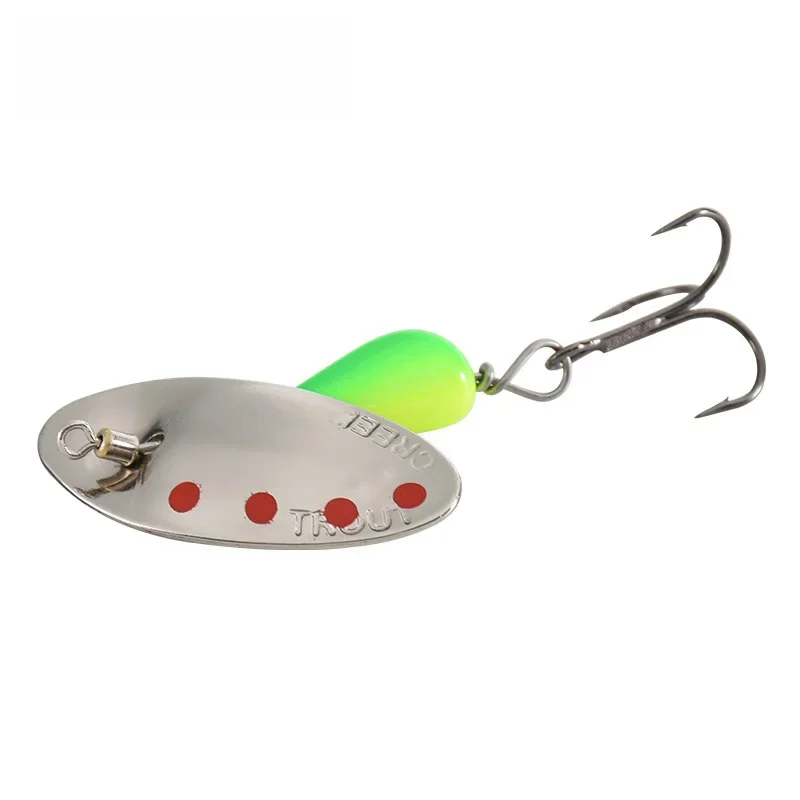 BLUX AR-S ostrze obrotowe Spinner 3.5g metalowa przynęta mosiądz twarde sztuczne przynęta na łyżkę miedzi słodkowodne Creek pstrąg wędkarskiego — zdjęcie 2