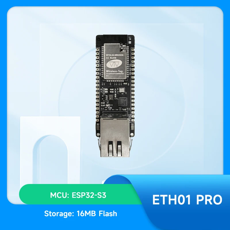 ESP32 Ethernet Module Gateway Module WT32-ETH01Pro WiFi BLE Combo Module Based on ESP32-S3 Chip Used for IoT compatible with POE