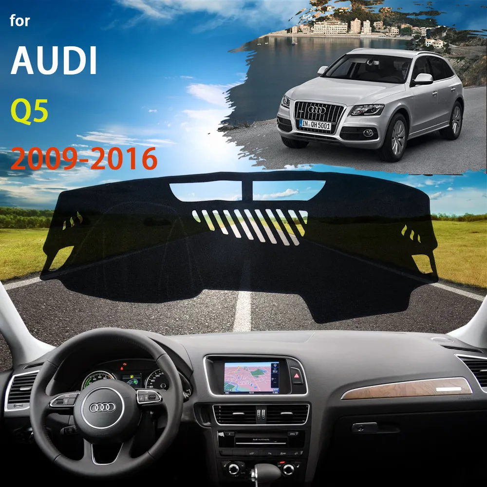 Dashboard Pads Protective For Audi Q5 8R 2009 2010 2011 2012 2013 2014 2015 2016 Car Accessories Dash Board Carpet Anti-UV Dash