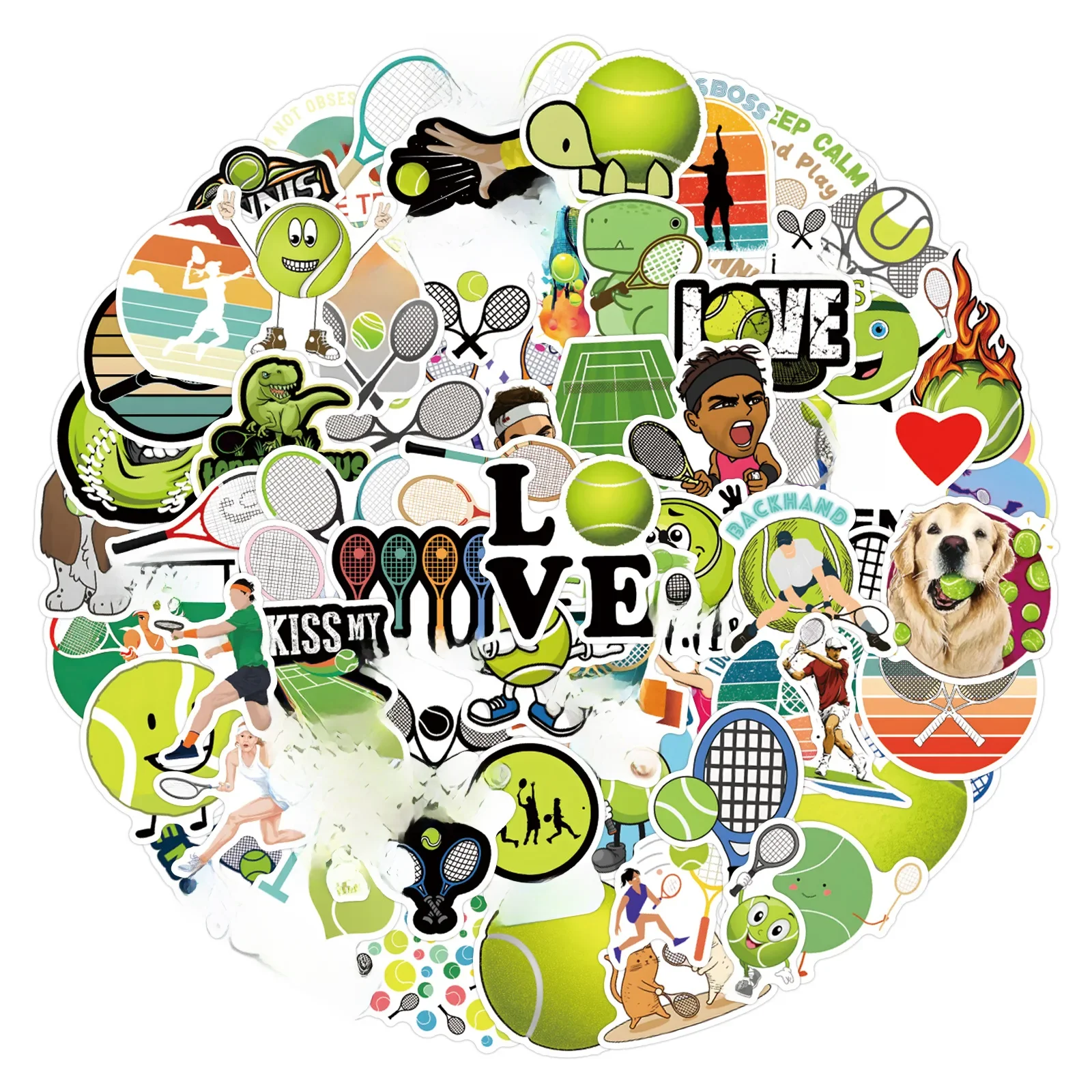 AliExpress GOGOTU 10/30/50/110PCS Tennis Sports Cartoon Stickers Graffiti Decals Waterproof Aesthetic DIY Skateboard Bike Suitcase Freezer Laptop