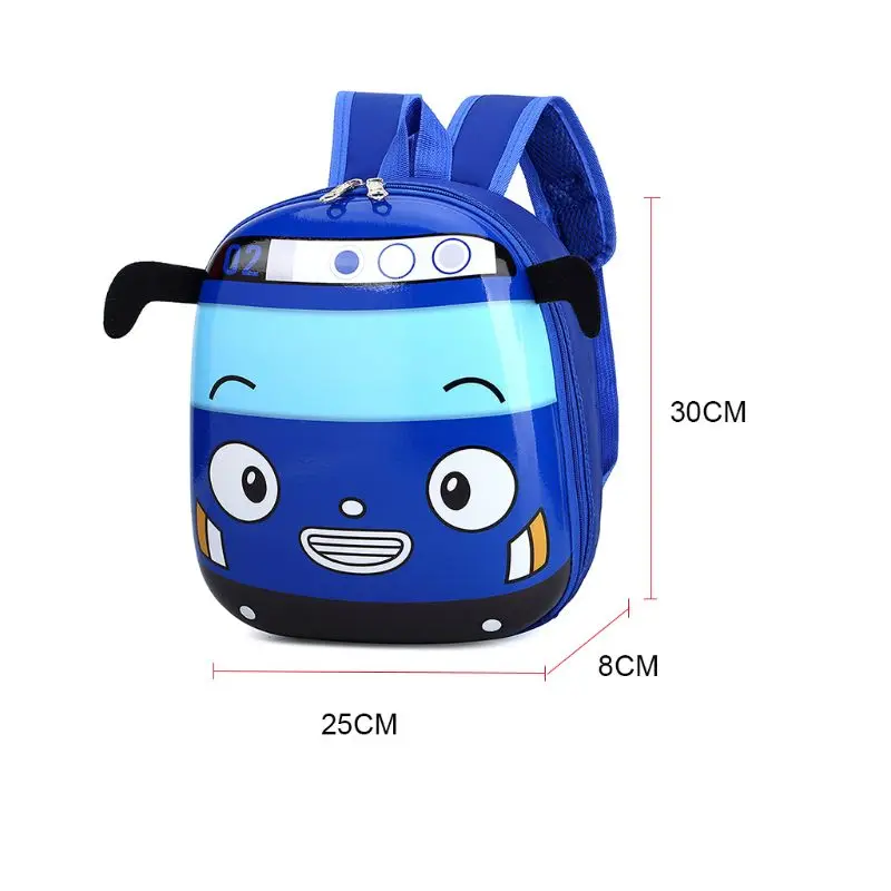 Kid\'s Cartoon 3D Car Shape School Backpack Kindergarten Bookbag for Boys Girls