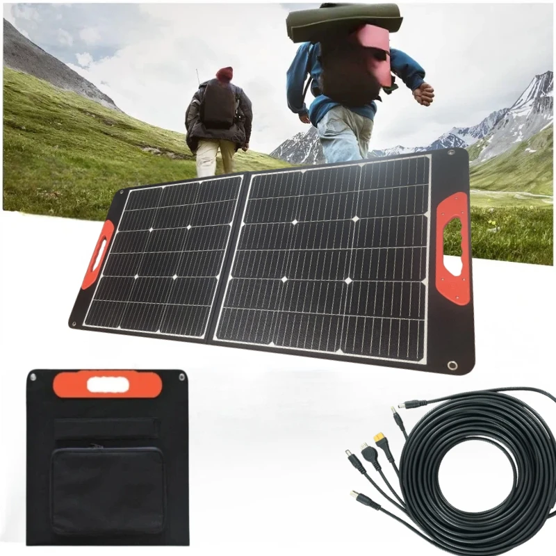 100 W Faltbares Solarpanel mit 24% Hohem Wirkungsgrad und IP67 Wasserdichtem Schutz für Camping, Wohnmobile