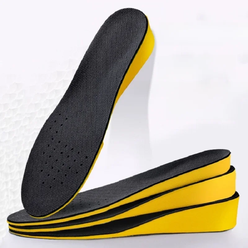 Palmilhas de Aumento de Altura Invisível para Homens e Mulheres, Heel Lift, Yellow Shoes Sole Pad,