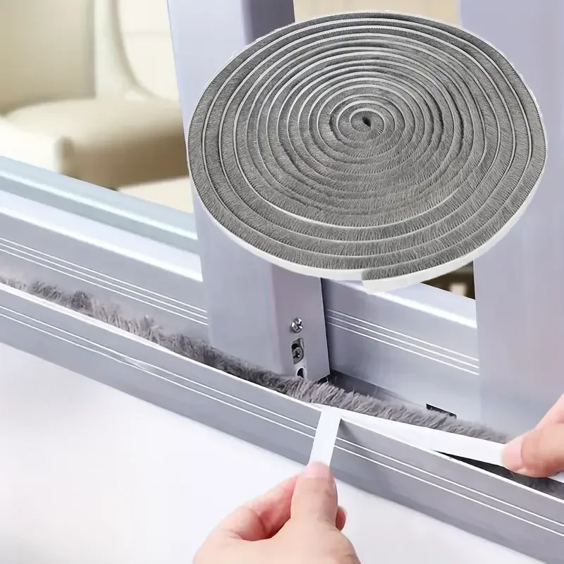 Bande d'étanchéité pour porte et fenêtre, coupe-froid de 32,8 pieds, forte adhérence auto-adhésive, insonorisation, bloqueur de tirage, anti-poussière