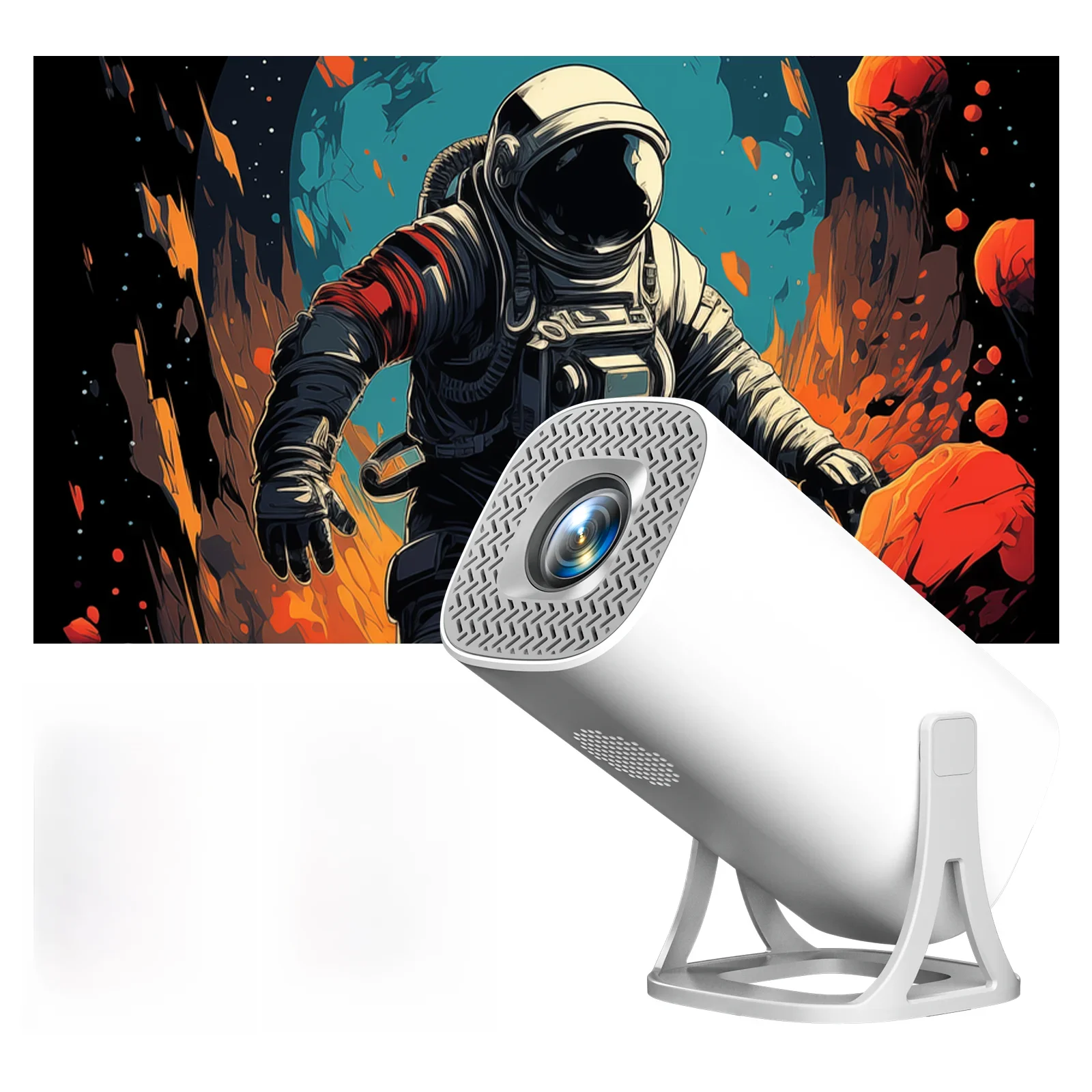 HONGTOP S40 Android 11 Mini projecteur Support 4K 1080P 2.4G/5GWIFI BT5.0 projecteur 1280*720P Home cinéma projecteur Portable