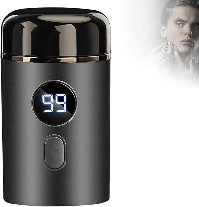 

Новая модель миниатюрной портативной электробритвы, обновленная карманная бритва для мужчин, мини-электробритва с LED-дисплеем заряда.