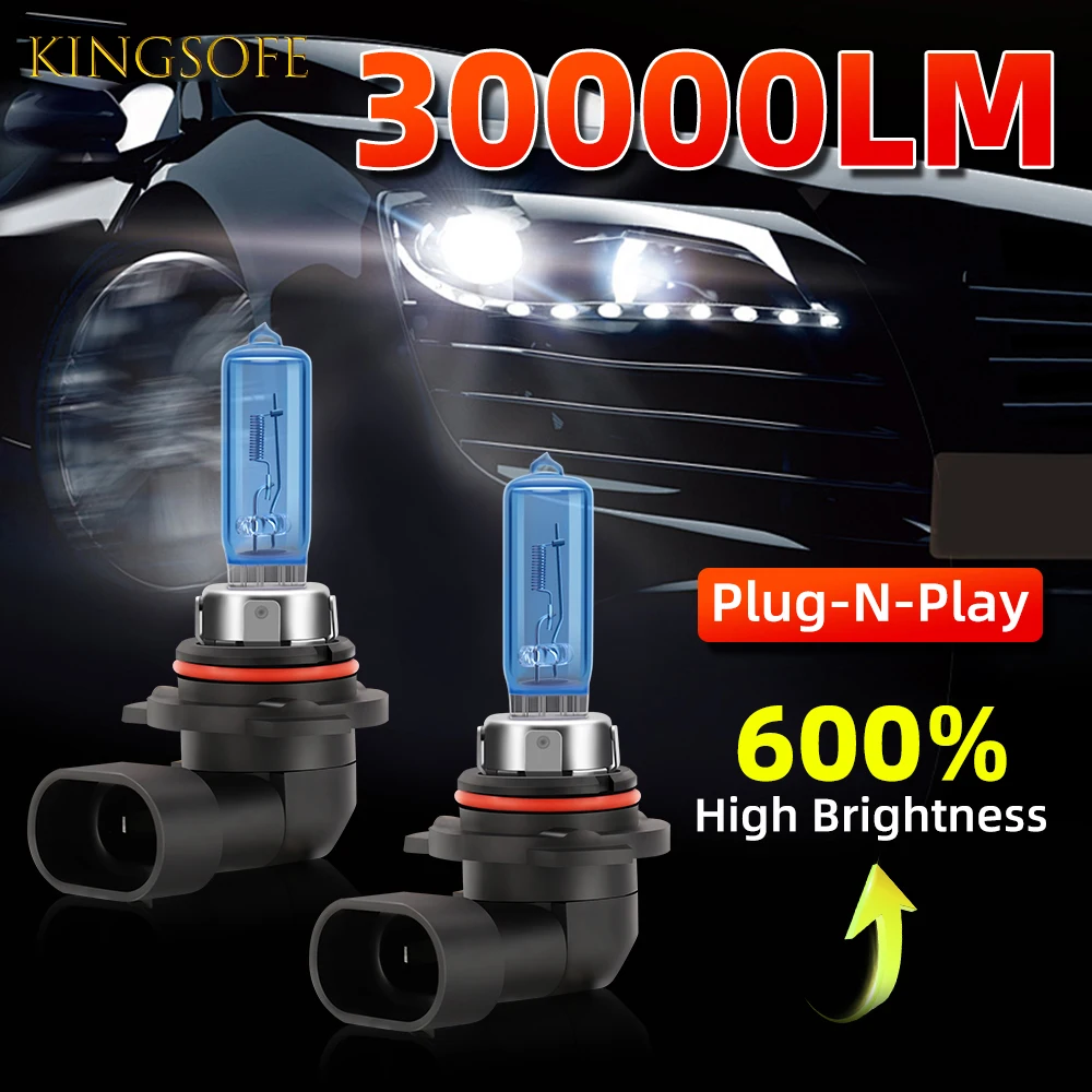 

9005 9006 Halogen HeadLight Bulb H1 H4 H7 H9 H11 H13 Lamp Super White 6000K 9007 880 9145 9012 5202 100W Headlamp Halogen Bulb