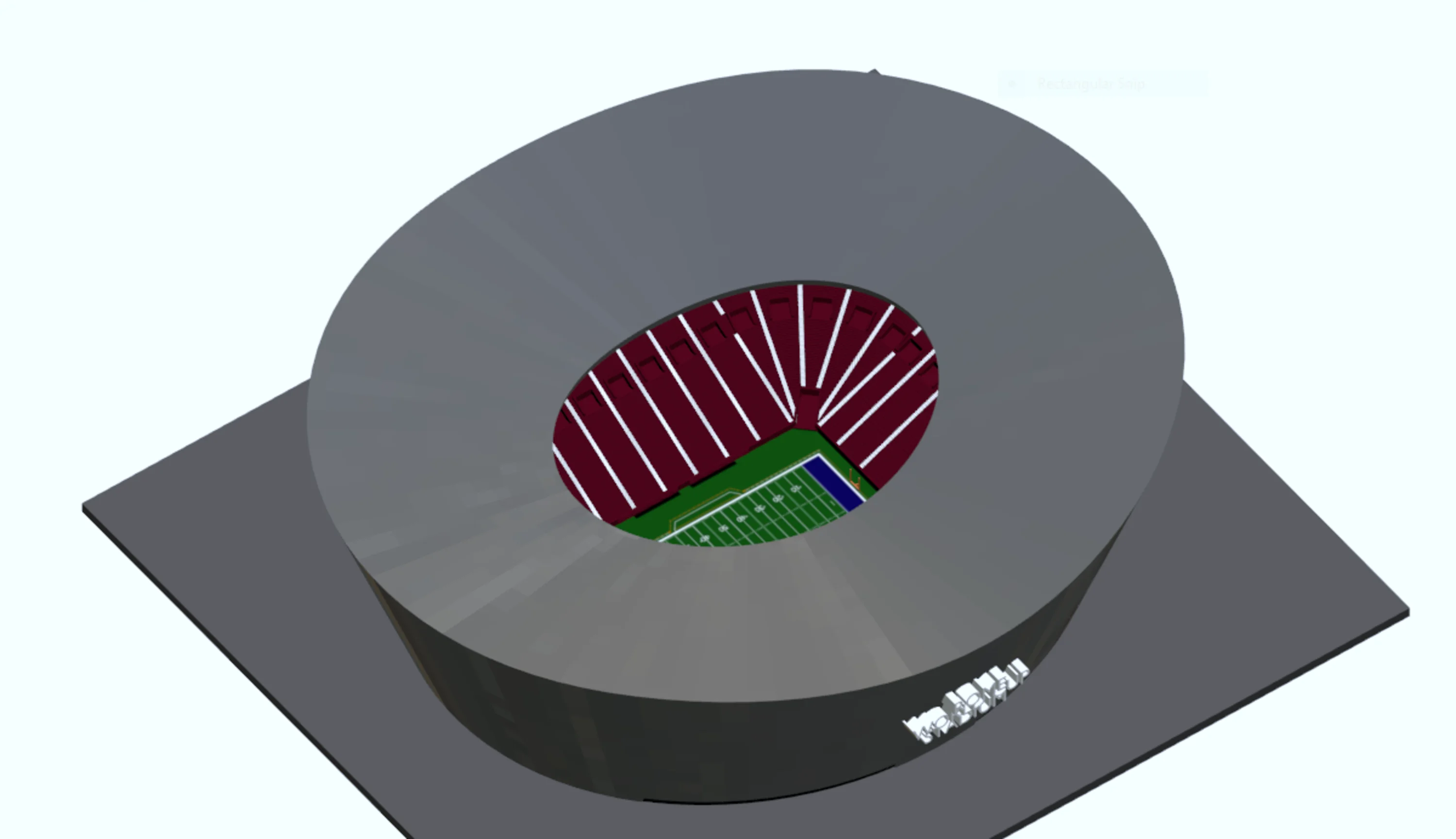 Modello dello stadio di calcio e calcio (S300 - BAAH - 02BA - 01AA)