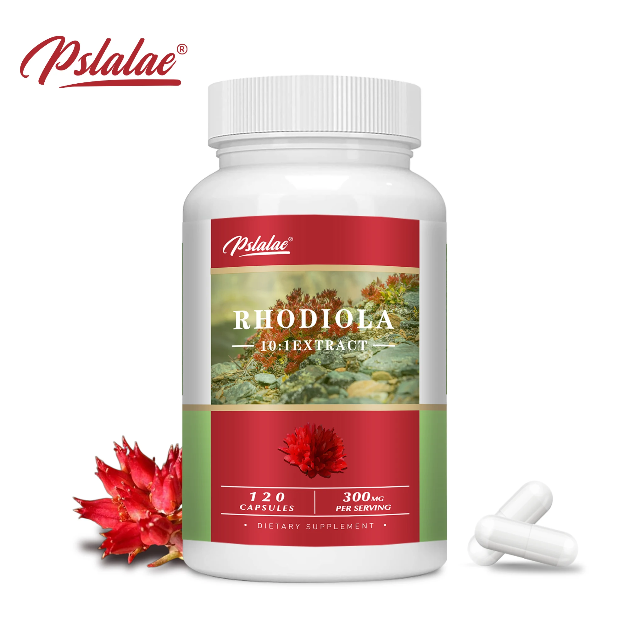 Rhodiola Capsules - Super Adaptogen Helps Relieve Stress, Healthy Brain & Mood Regulation - 120 Capsules