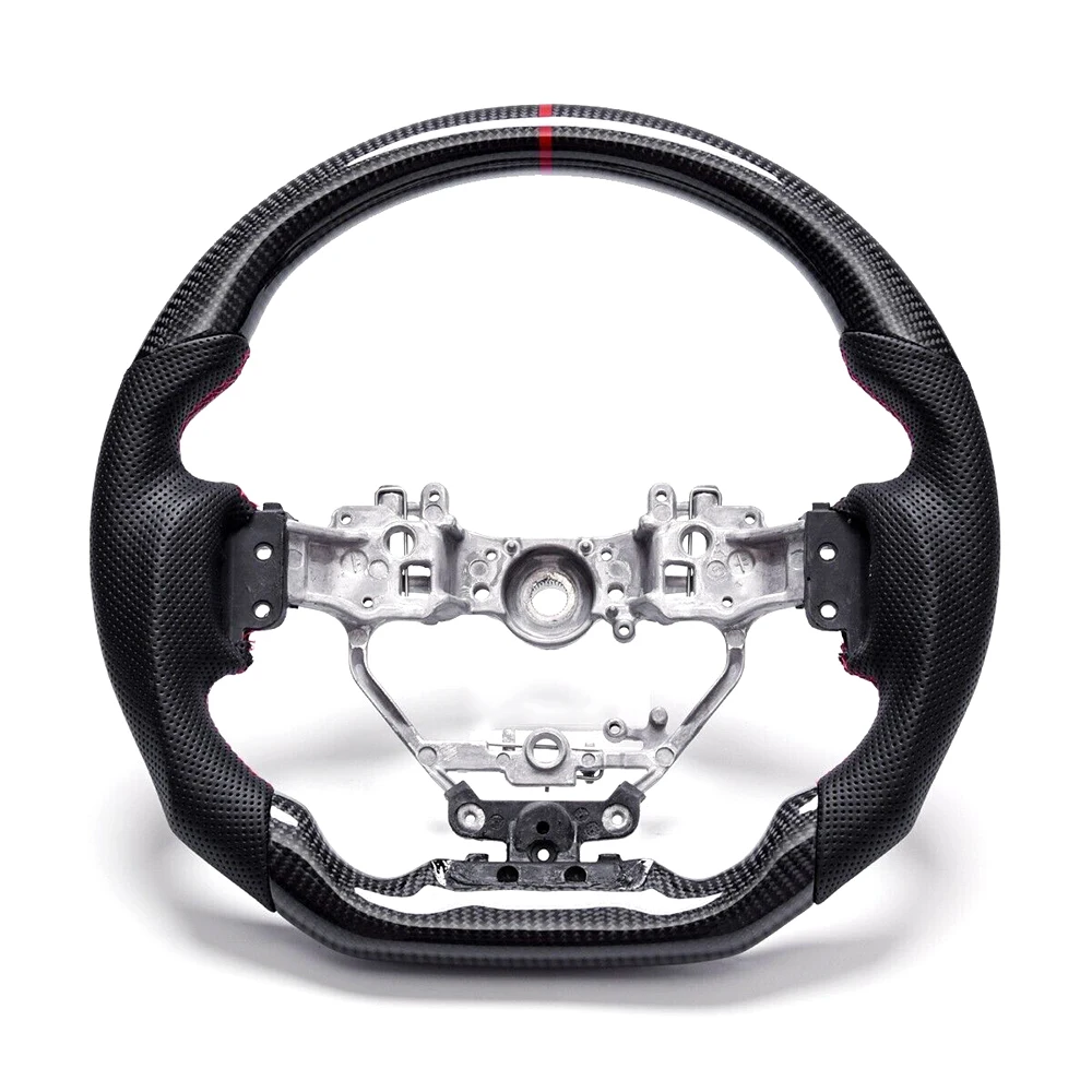 

Carbon Fiber Steering Wheel For Lexus CT200h IS250 IS350 RC F, Sport Perforated Leather Red Stitch Modified Steering Wheel
