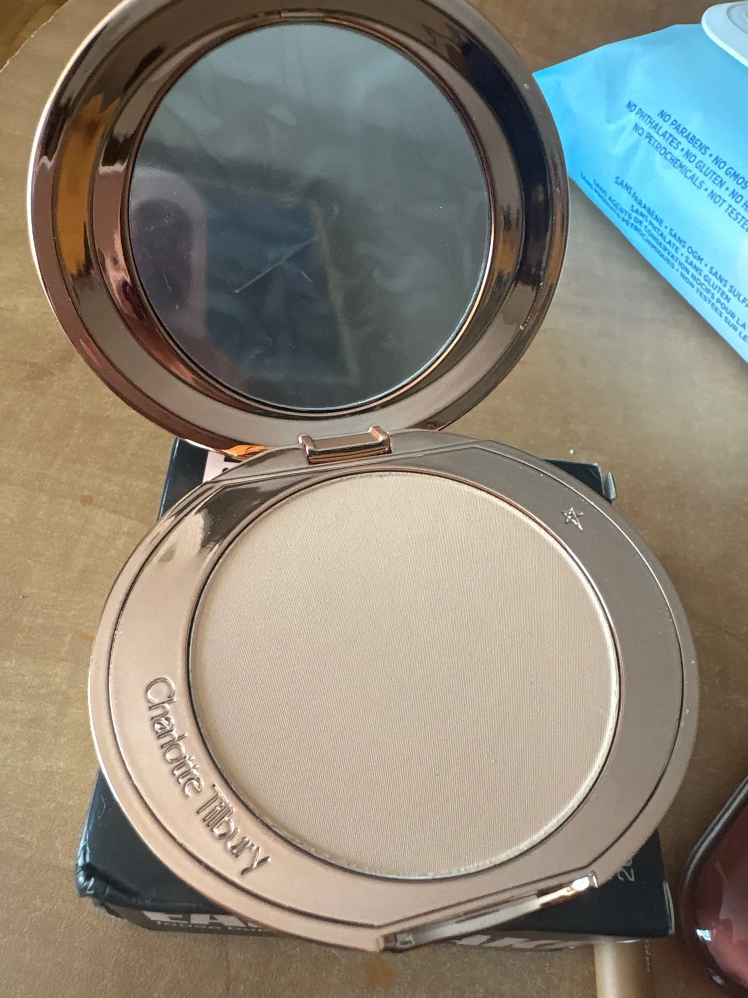 Charlotte Tilbury Lip Balm Facial Setting Powder Delicate Texture Flawless Liquid Foundation Cosmetics Moisturize Setting Spray photo review