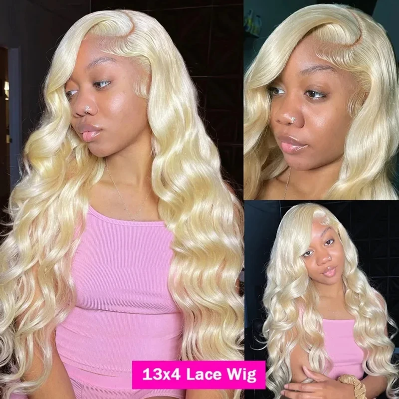 Body Wave Blonde HD Lace Wig 13x6 Human Hair 613 Lace Frontal Wig Brazilian Colored 13x4 Transparent Lace Front Wigs For Women