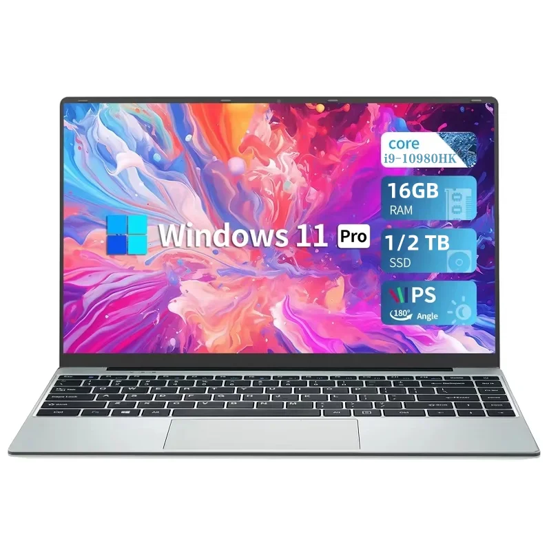 2026 Nieuwe Intel Core I9-10980HK 14,1 inch Laptop Computer Draagbare Windows 11 Pro Notebook 16GB RAM 1TB 2TB SSD Kantoor Studie Gaming Laptops