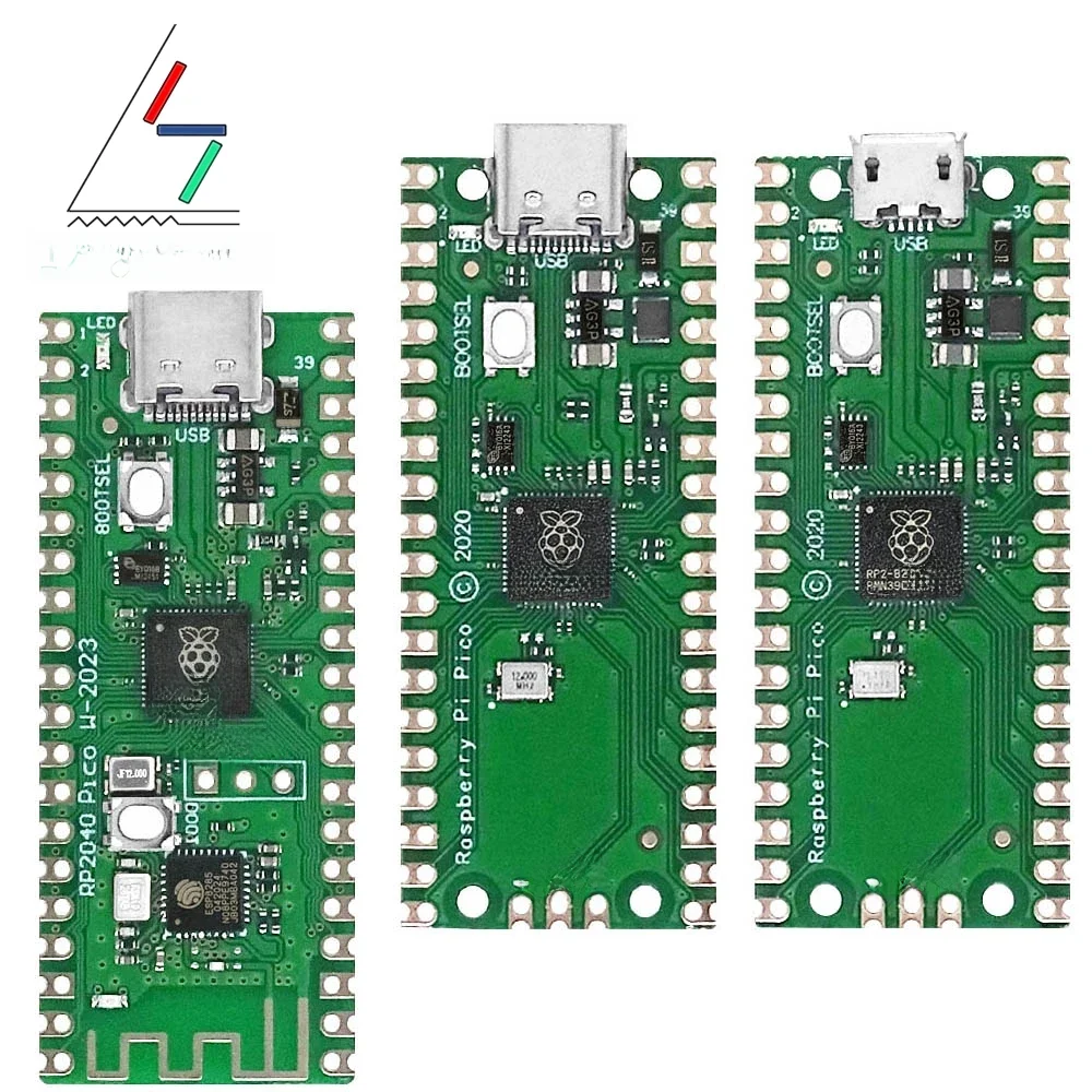 Raspberry Pi-RP2040 Pico Board, W Dual-Core, 264KB ARM, microcomputadores de baixa potência, alto