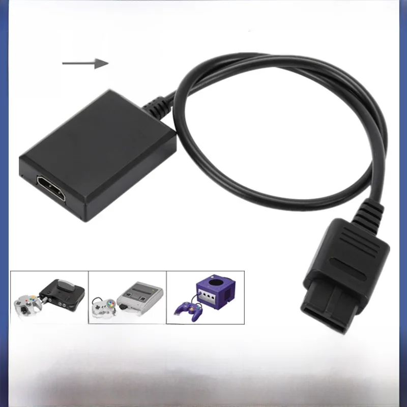 HD 1080P N64 PS2 Wii Xbox vers HDMI câble Compatible Console de jeu HD TV pour câbles HDMI Plug and Play Nintendo 64 vers HDMI convertisseur
