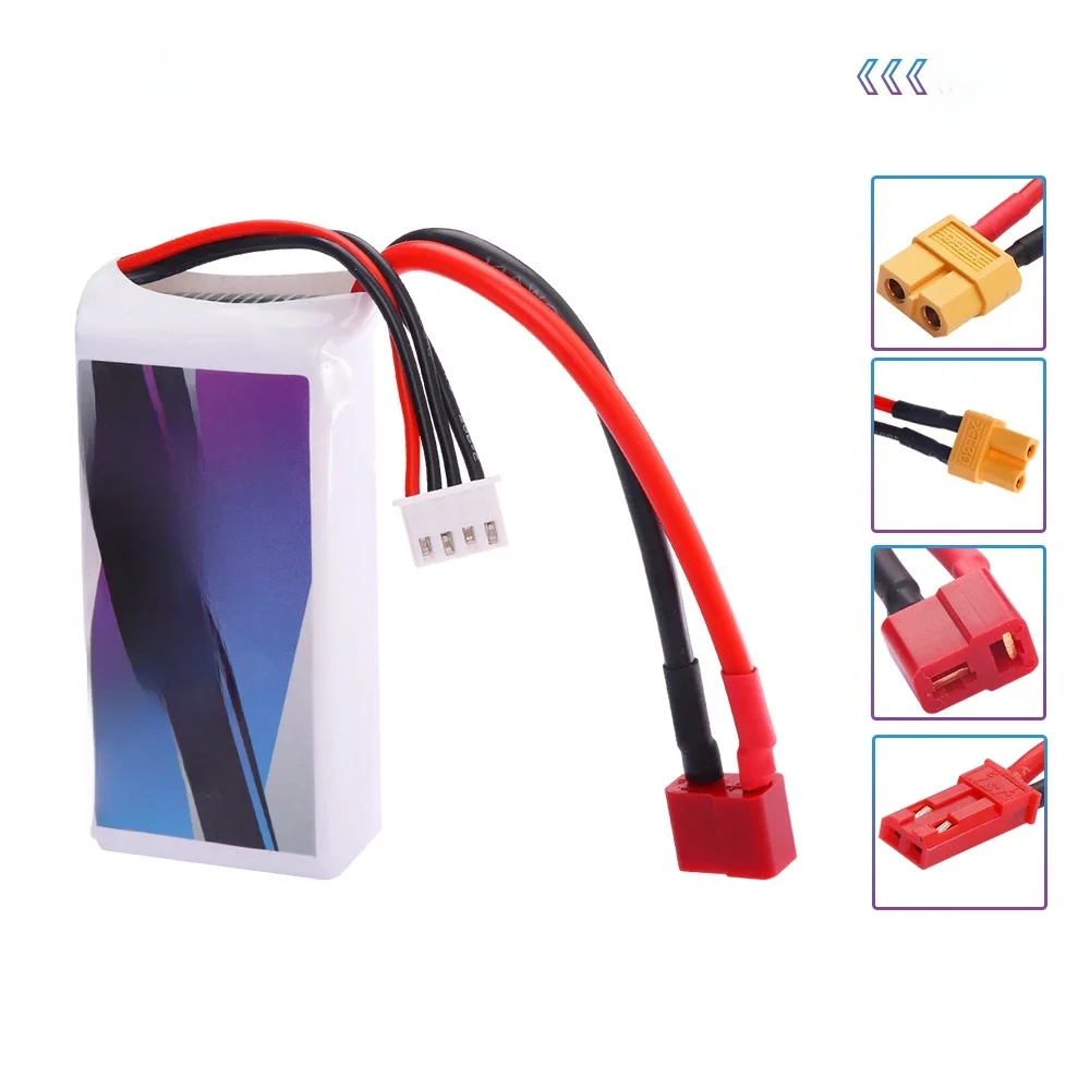 Batterie Lipo 11.1v 1500mAh 3S pour voiture Rc, hélicoptère, avion, batterie Lipo Rechargeable 11.1V, prise T/XT60/JST pour WLtoys V950