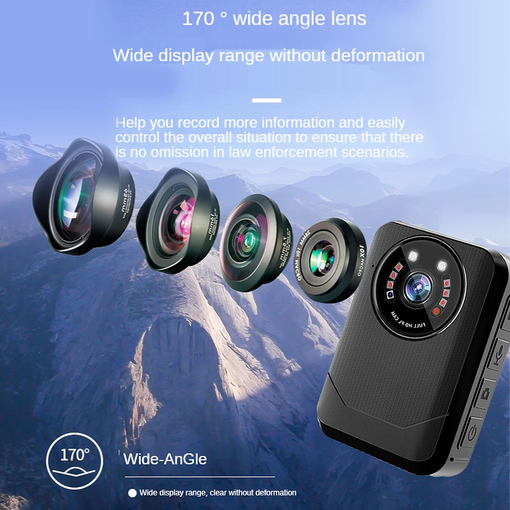 Imagem -04 - Yingshiwei Ysw-q7 1440p hd Aplicação da Lei Bodycam Gravador Peito Monitor de Segurança Vigilância sem Fio Vídeo Mini Câmera Corpo