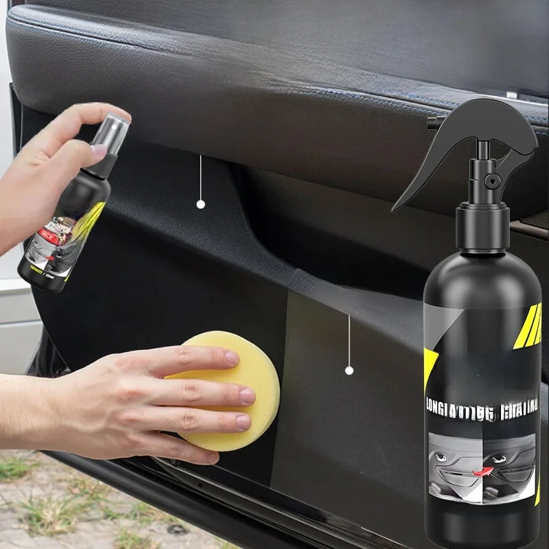 Restaurateur de plastique de voiture retour au noir brillant rénovateur de plastique revêtement longue durée restauration du cuir produits de nettoyage de polissage automatique