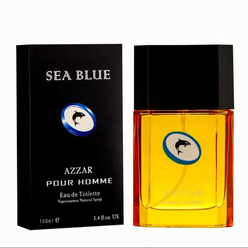 Perfume Hombre Azzar 100ml Importado Mar Azul Camuflaje Militar