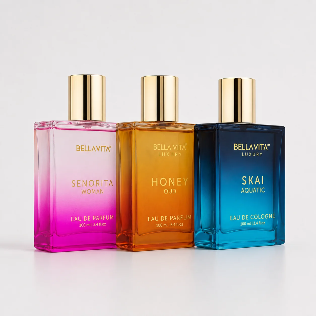 

Bellavita Skai Aquatic and Senorita Woman and Honey Oud for Men and Women by Parfum Recommended Valentine's Day Gifts