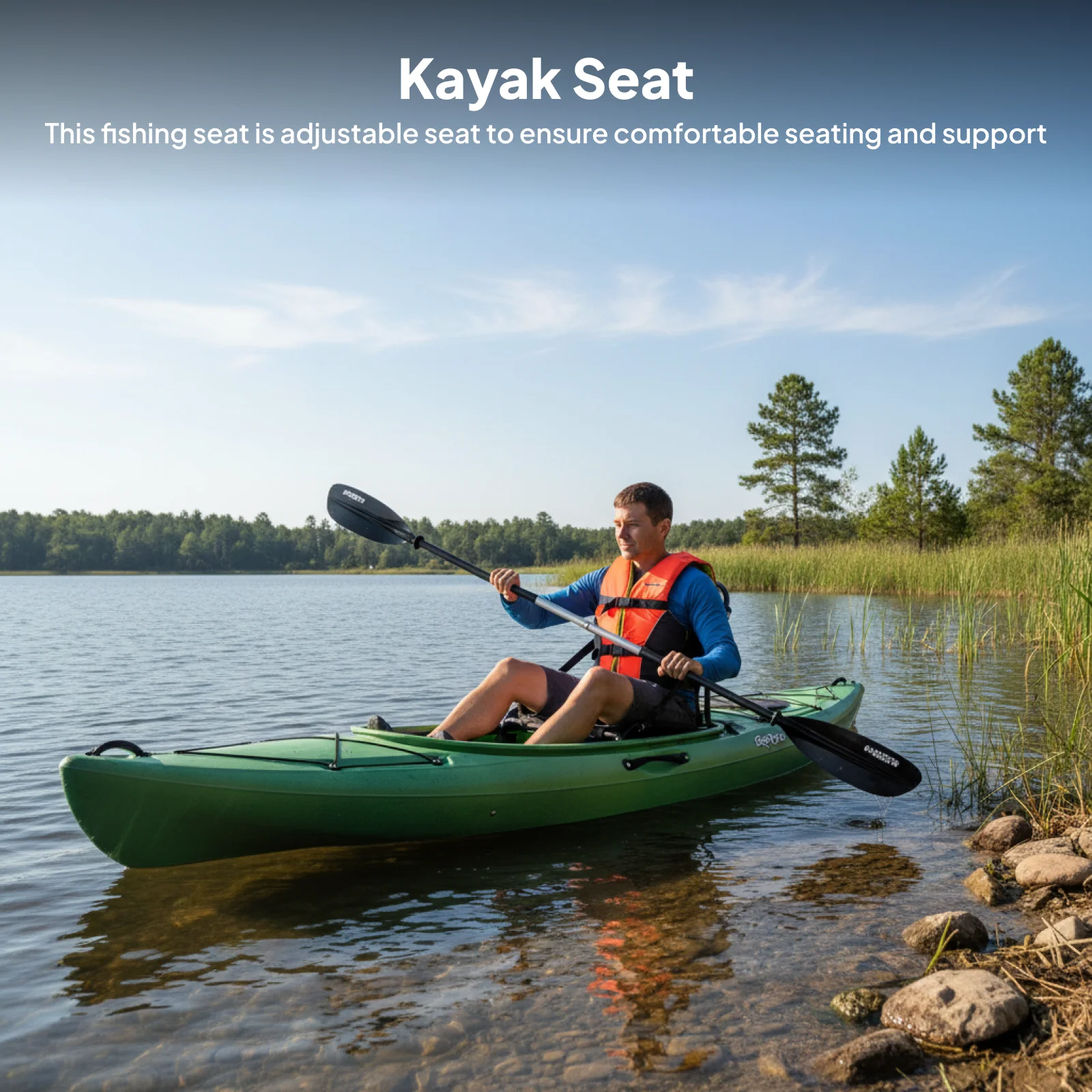 

Универсальное регулируемое сиденье для каяка, рыболовной лодки, каноэ, рафтинга, сменная деталь для лодок и аксессуаров