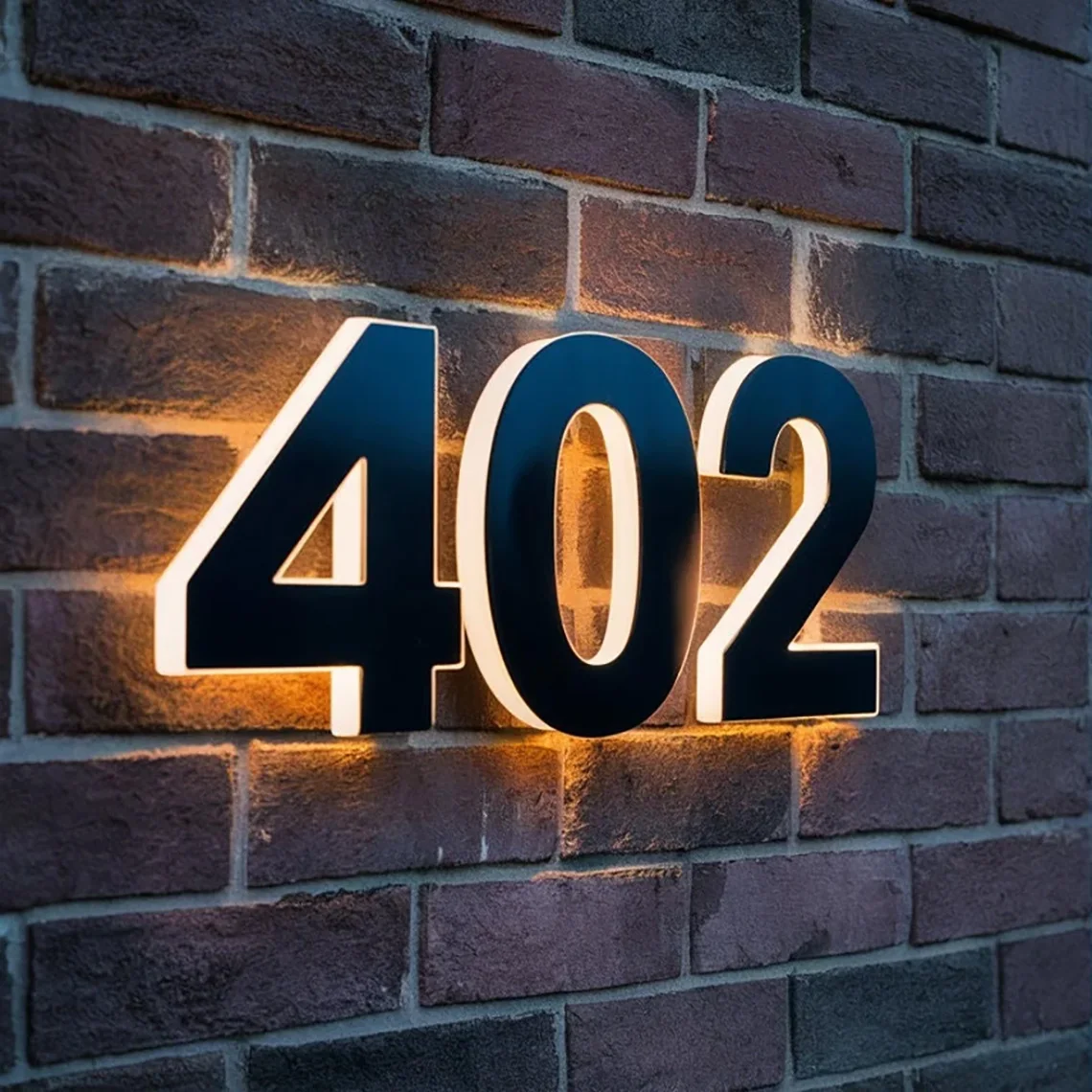 

Custom House Numbers,LED Backlit Number Sign,Address Sign,Metal House Number Sign,Home Decor,Door Sign,Hotel Room Number Sign