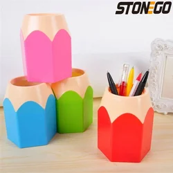 STONEGO Makeup Brush Pen Holder Vase Pencil Pot Stationery Storage Box (Not Included Accessories)