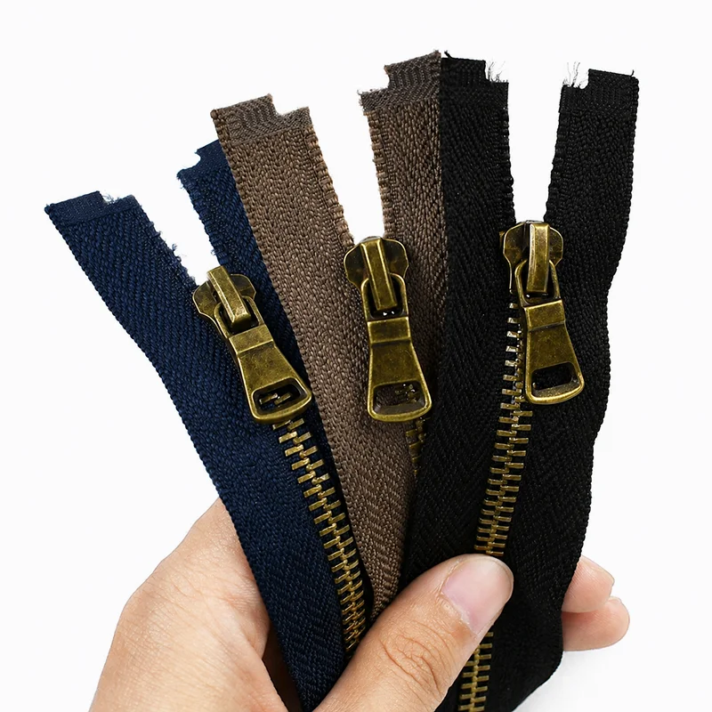 

2/5Pcs Meetee 5# Metal Zippers for Sewing Clothes 40-80cm Open-End Zips Bag Replace Closures Zipper Repair Kit DIY Accessories
