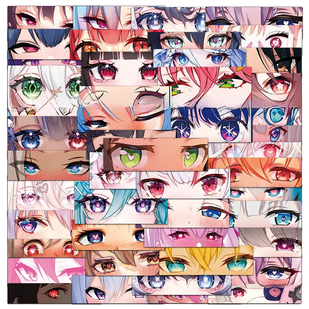 AliExpress Bandai 10/30/50PCS ACGN Stickers Funny Cartoon Sticker Anime Character Eye Decals DIY Luggage Laptop Car Bike Skateboard Kids Toy