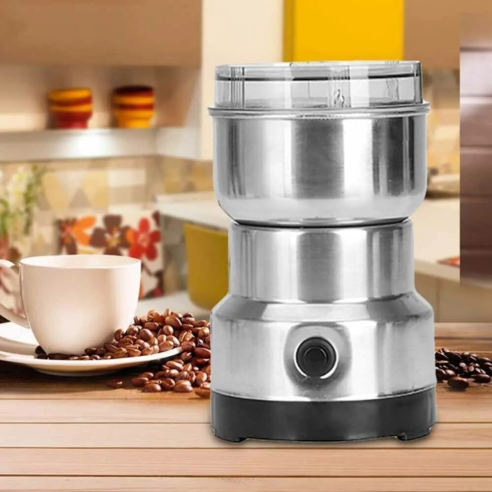 Moulin à café électrique pour moudre les noix, les haricots et les épices avec une lame mate