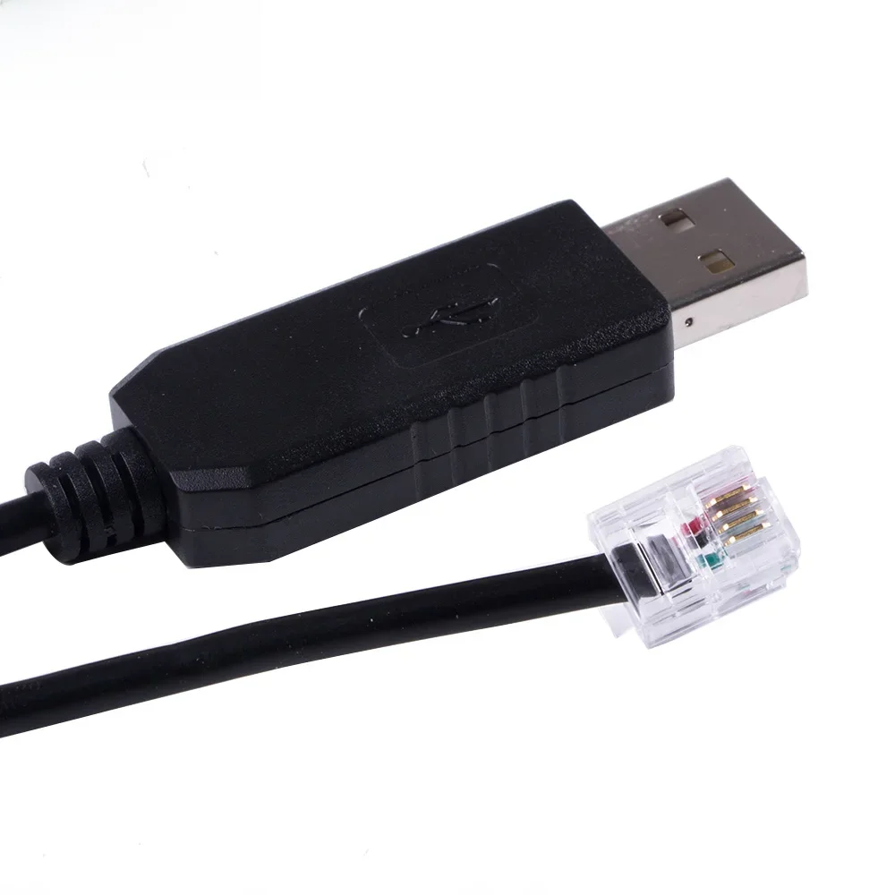 Celestron Nexstar eq6 sterowanie ręczne PC przewód połączeniowy FTDI USB do RJ11RJ12 6 p4c 6 p6c kabel konwerter szeregowy RS232 — zdjęcie 2