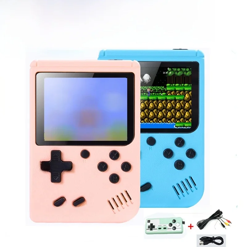 Mini Console de jeu vidéo Portable rétro, 8 bits, écran LCD couleur 3.0 pouces, lecteur de jeu couleur pour enfants, 500 jeux intégrés