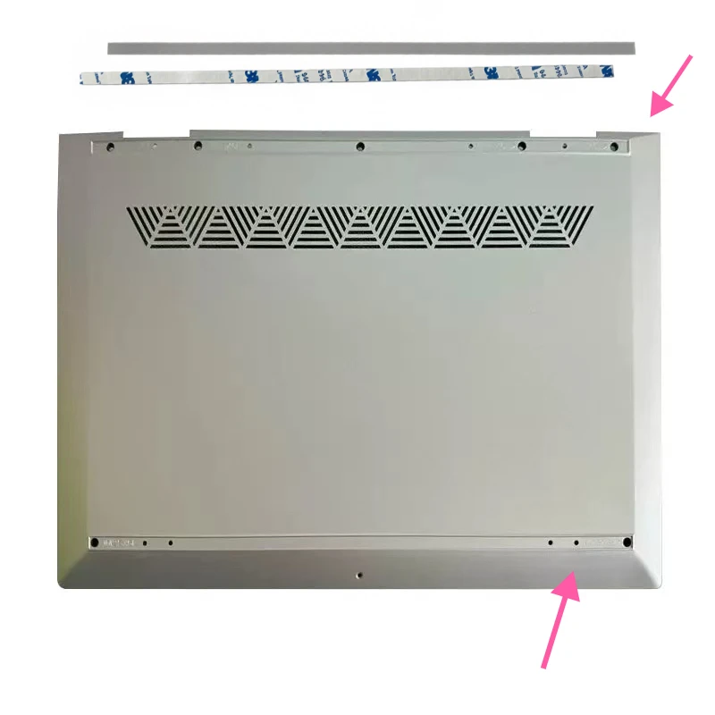 2 PCS/Set New D Case Non Slip Strip For HP ENVY X360 15 DR Rubber Feet Replacement Strip Silver 31.5S