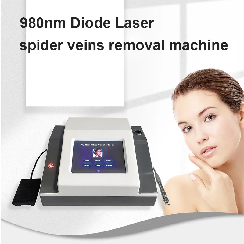 

Newest 980nm Spider Vein Removal Machine Vascular Vein Removal Device Skin Tightening Facial Equipment Beauty Salon Machine