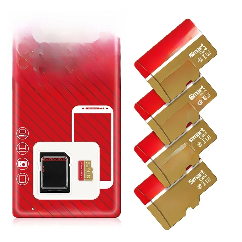 Karta pamięci 16G 32GB 64GB 128GB 256GB U3 Mini SD Card Class 10 Micro Tf SD Cards For Mobile Phone Earphone Speaker HD Camera PSP — zdjęcie 2