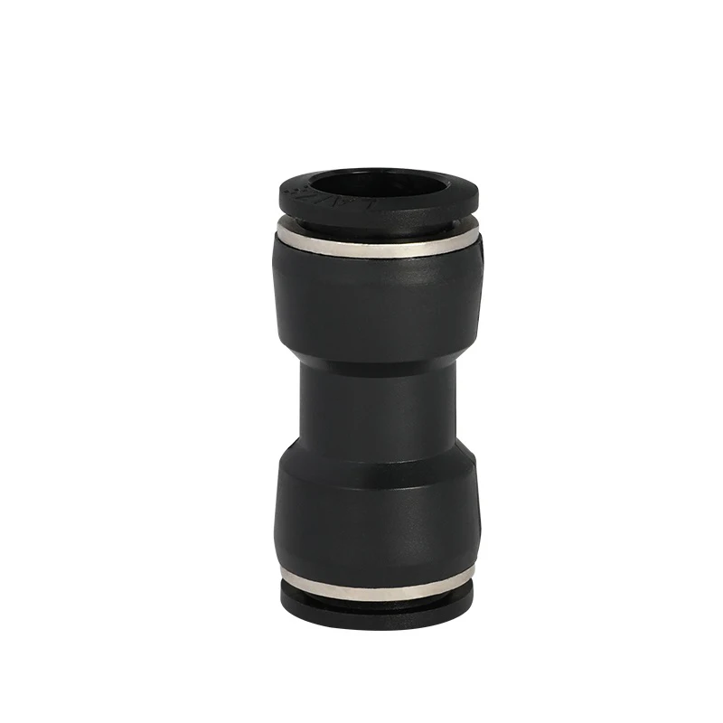 

Air Fittings Pneumatic PU Black Push To Connect Air Line Fittings Kit Quick Release Pneumatic Connectors Fitting For Air Line