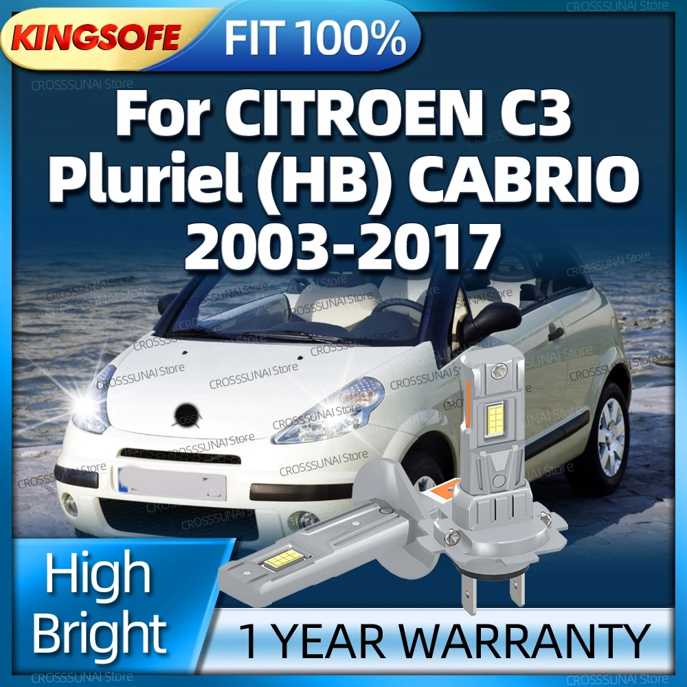 

2/4Pcs LED Light 30000Lm Head Lamp Car Headlight Bulbs For CITROEN C3 Pluriel HB CABRIO 2003-2017 2009 2010 2011 2012 2013 2014