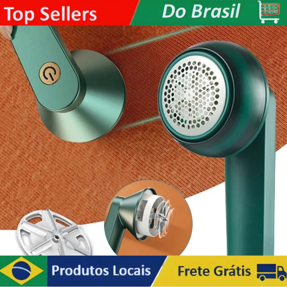 Removedor de Fiapos e Bolinha Elétrico Recarregável - Compacto, Portátil e Eficiente