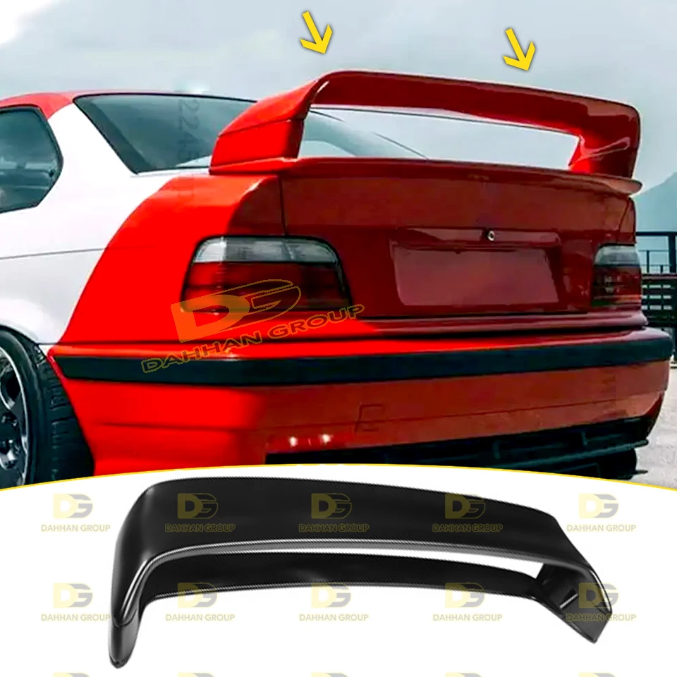 

B.M.W 3 Series E36 LTW Model Rear Trunk Boot Spoiler Wing Lip Piano Gloss Black Painted High Quality ABS Plastic M3 Kit