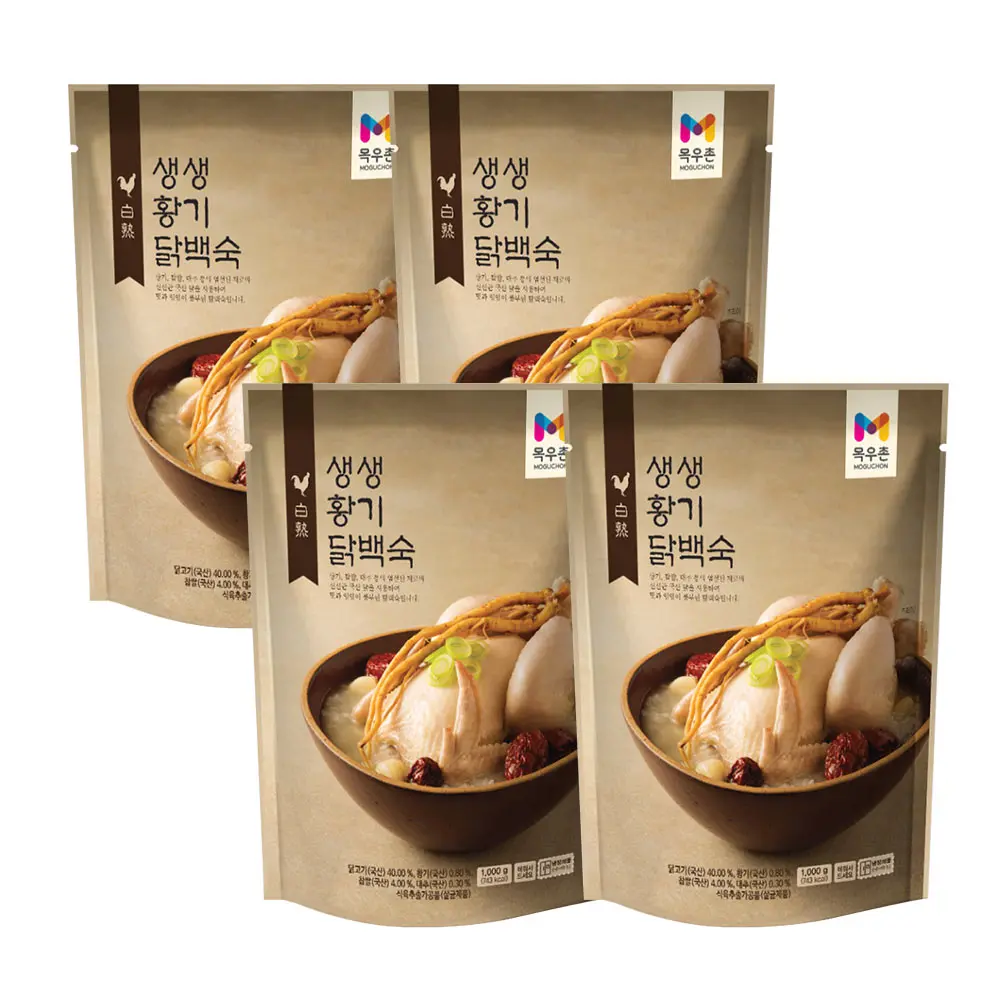 Moguchon Fresh Yellow flag chicken soup 1kg 4packs