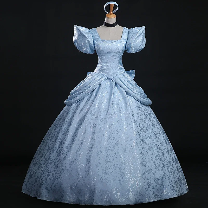 Anime Luxe Prinses Cosplay Kostuum Voor Volwassen Cinderella Jurk Mode Dames Dames Halloween Party Set Op maat gemaakt - afbeelding 2